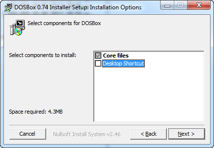 Instalare DosBox - Pasul 2